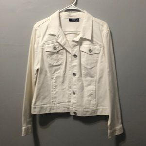 Brand new white jean jacket